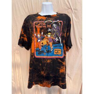 Rumwe x Steven Rhodes Collab TAG YOU'RE IT Horror T-Shirt Large 8/10 Grim Reaper